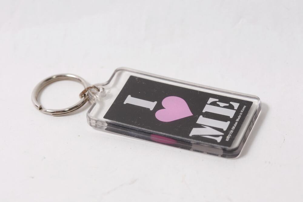 I Love Me Keychain Vintage Kalan Korea Hanging Charm Clip ~ 260608-WH 1354